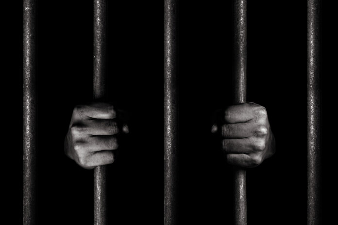 Hands of the prisoner