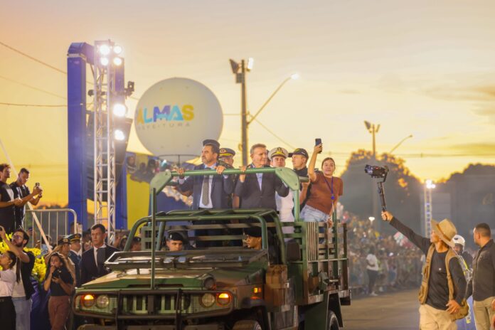 Revista às Tropas, pelo prefeito de Palmas, governador do Tocantins e autoridades militares – Foto Regiane Ramos